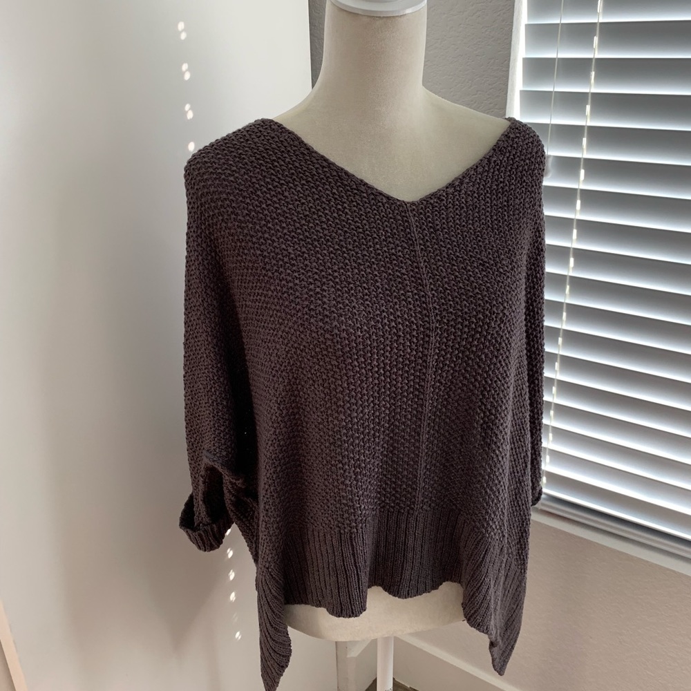 Slouchy knitted sweater